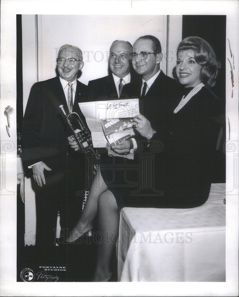 1962 Fredric R. Kleinman, Saul Corush, Norm Krone, &amp; Connie Mitchell-Historic Images