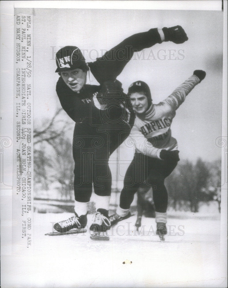 81950 Outdoor Speed Skating Championship Como Park Paul Minn Chicago-Historic Images