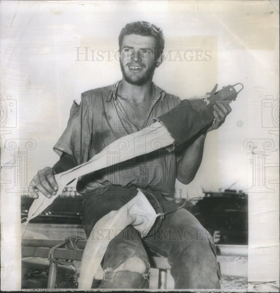1952 Jon Lindbergh Charles Lindbergh Plankton Net Ocean Kevin Moran-Historic Images