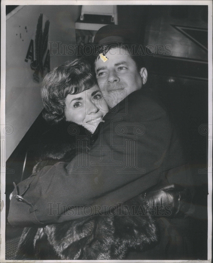 1966 Jerry Lewis O'Hare Airport Via American Airlines Jet Plane-Historic Images