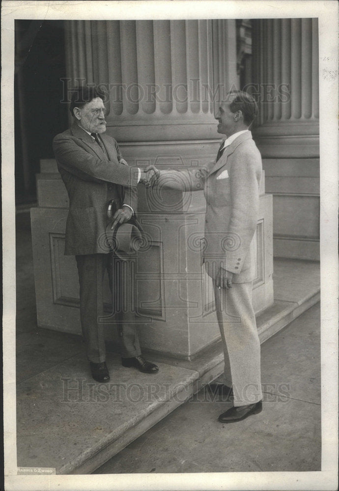 1930 Press Photo James Hamilton Lewis Washington Senator William democrat steps - Historic Images