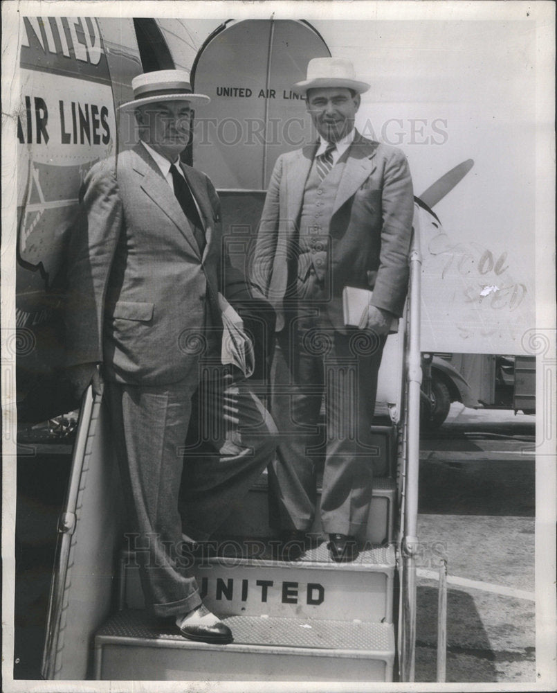 1940 Martin Chairman Of National Committee Fletcher Arrived Chicago-Historic Images