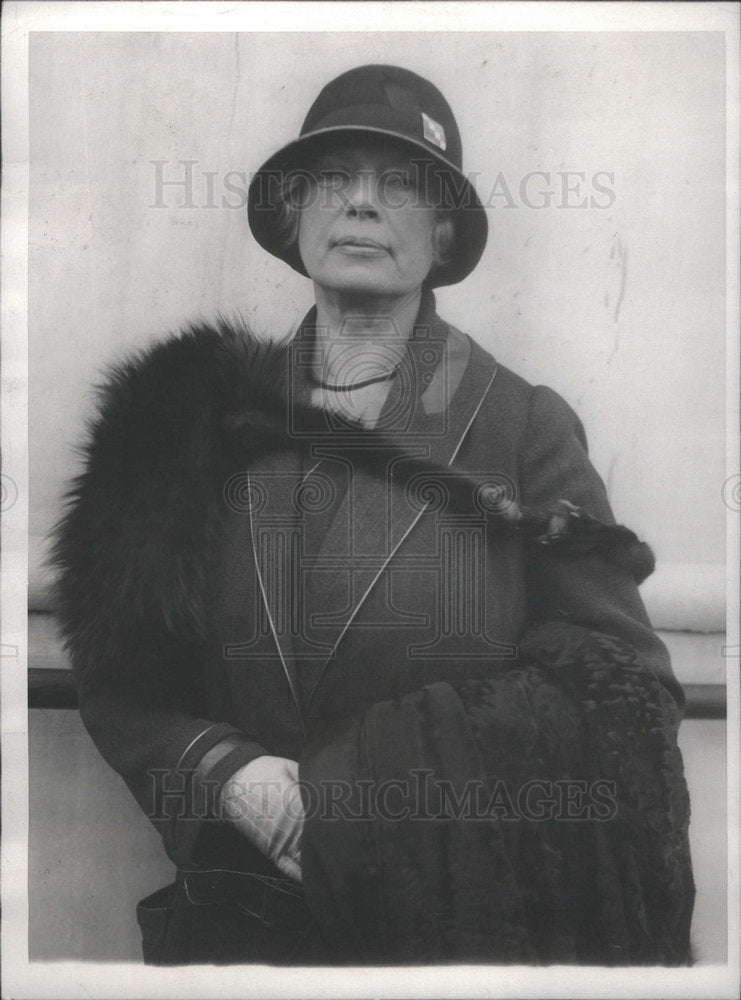 1929 Press Photo Mrs. Robert P. Lamont United States Secretary of Commerce Wife - Historic Images