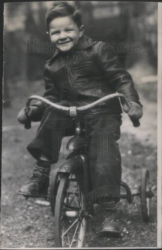 1947 DICKIE LANDRY PLAYS TRICYCLE-Historic Images