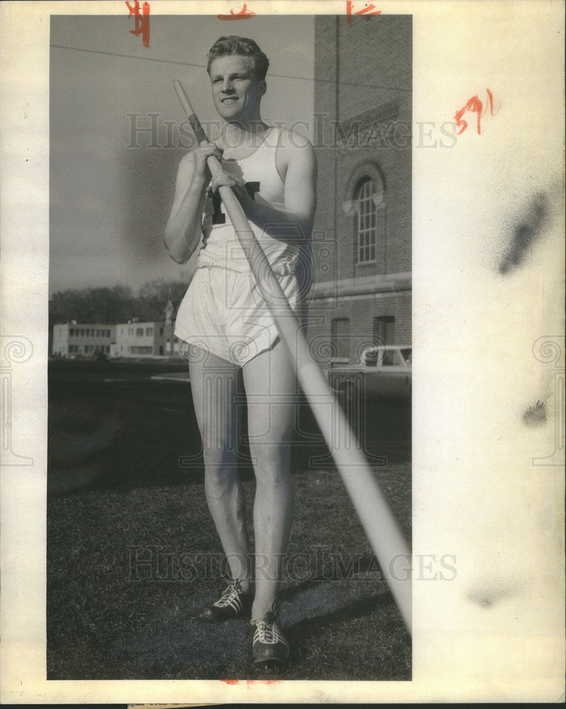 1956 Eeles Landstorm Finnish Athlete &amp; Pole Vaulter-Historic Images