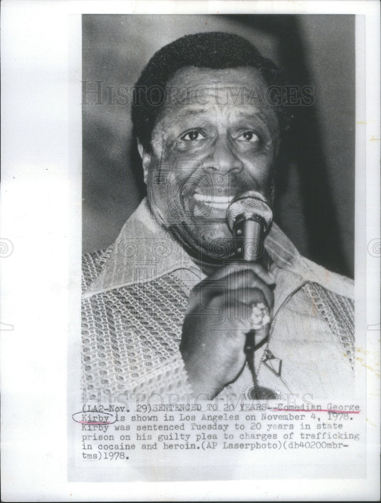 1995 Comedian George Kirby Los Angeles heroin Cocaine plea guilty-Historic Images