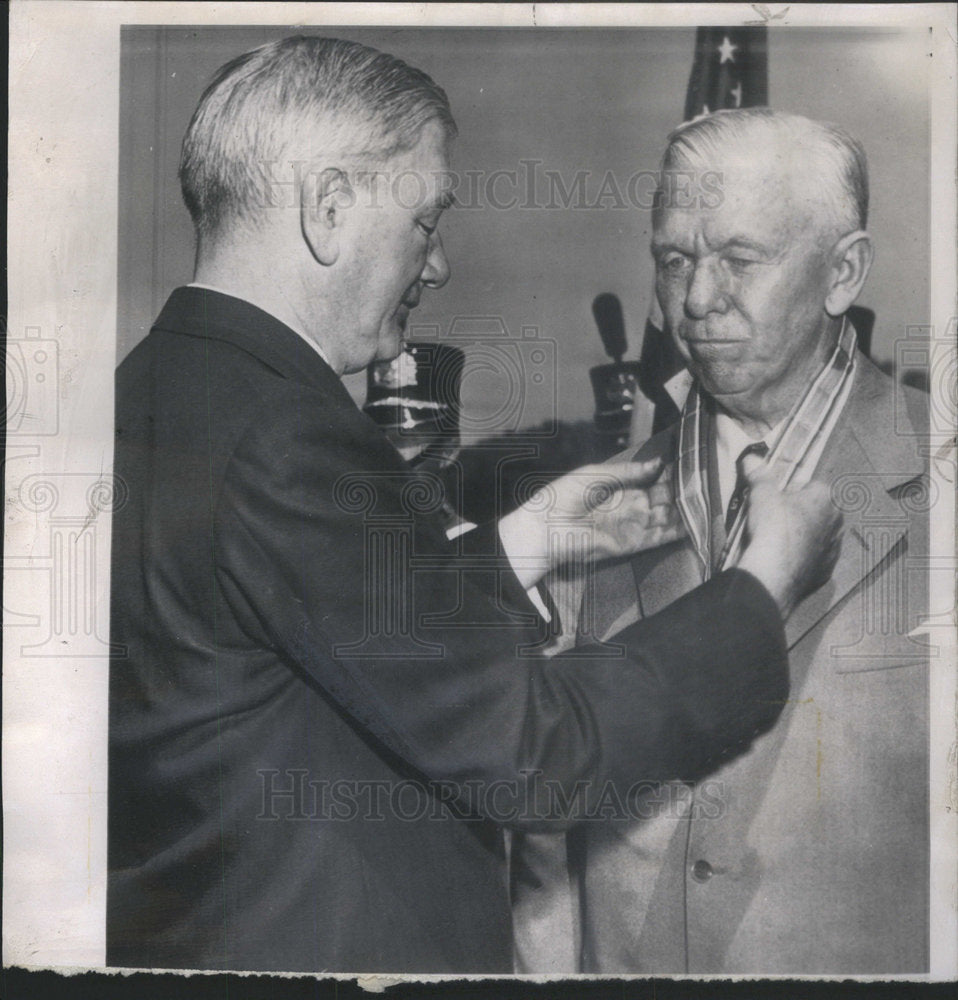 1950 George Marshall Defense Secretary Governor John Battle medal-Historic Images