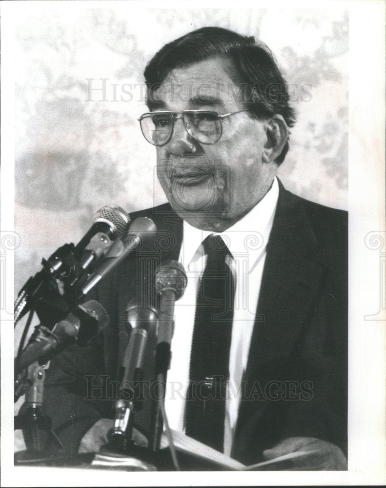 1991 Lane Kirkland American Labor Union Leader-Historic Images