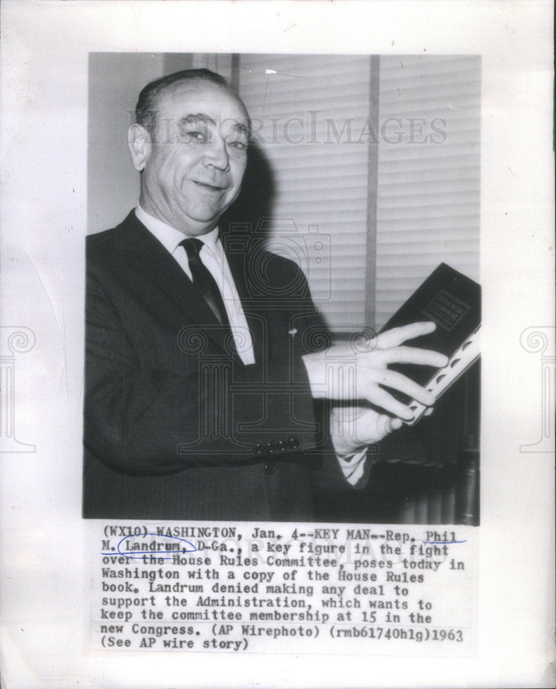 1963 Rep. Phil M. Landrum-Historic Images