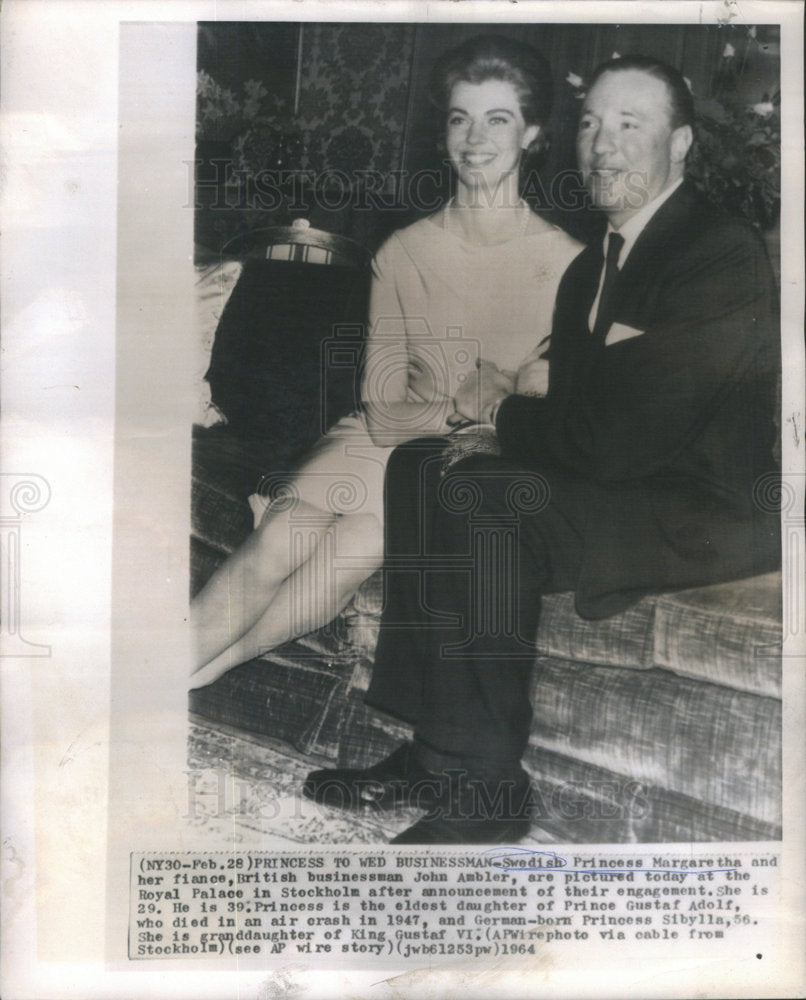 1964 Swedish Princess Margaretha John Ambler Sweden Royalty-Historic Images