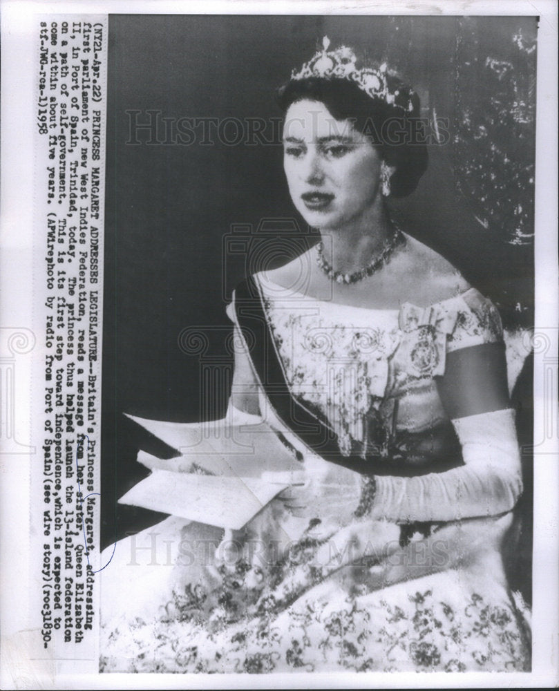 1958 Britain Princess Margaret England Royalty - Historic Images