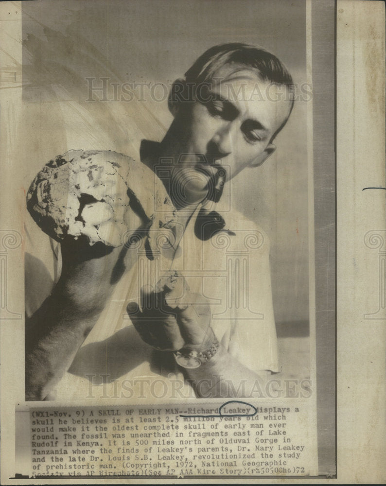 1972 Richard Leakey Paleoanthropologist Politician - Historic Images