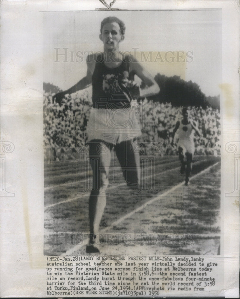 1956 JOHN LANDY OLYMPIC TRACK ATHLETE-Historic Images