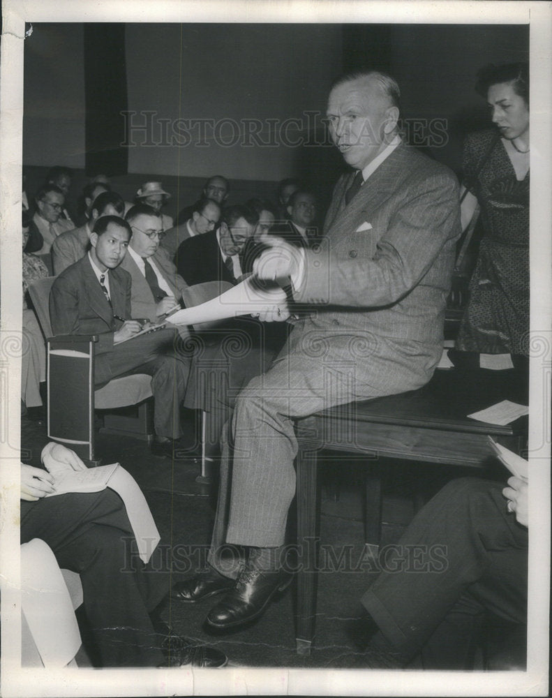 1948 George Marshall Soviet Union Bedell Smith Russian Discussion-Historic Images