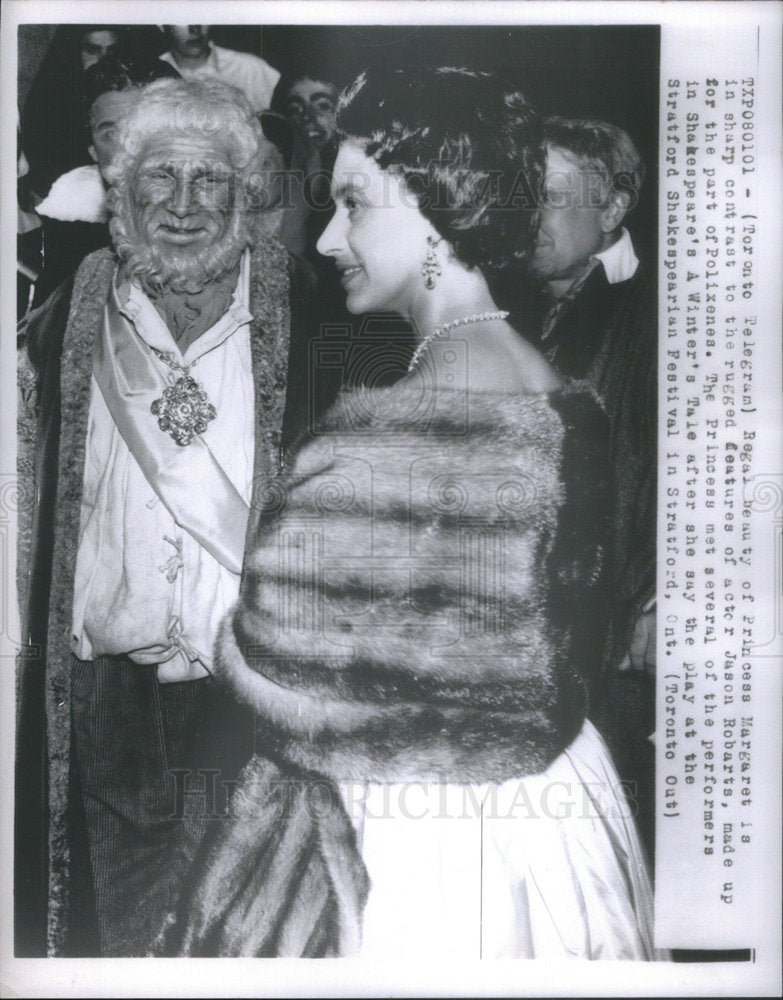 1958 Regal beauty Princess Margaret actor Jason Roberta Polixenes-Historic Images