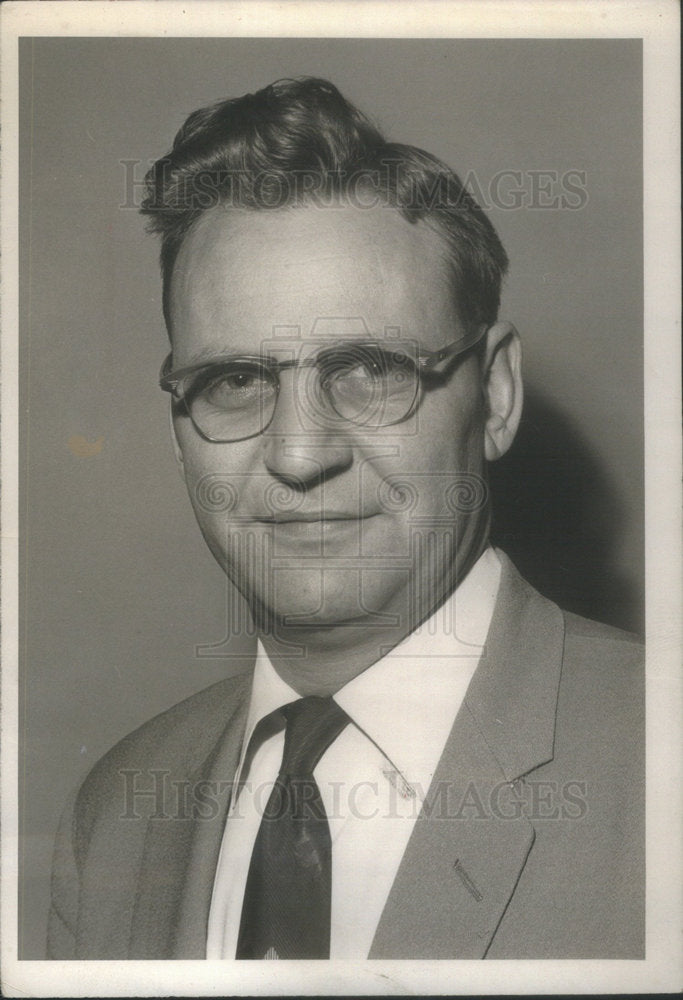 1961 James Luken president member Local Dairy Employees Union Red - Historic Images