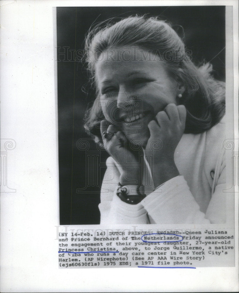 1971 Princess Christina Netherlands marry Jorge Guillermo-Historic Images