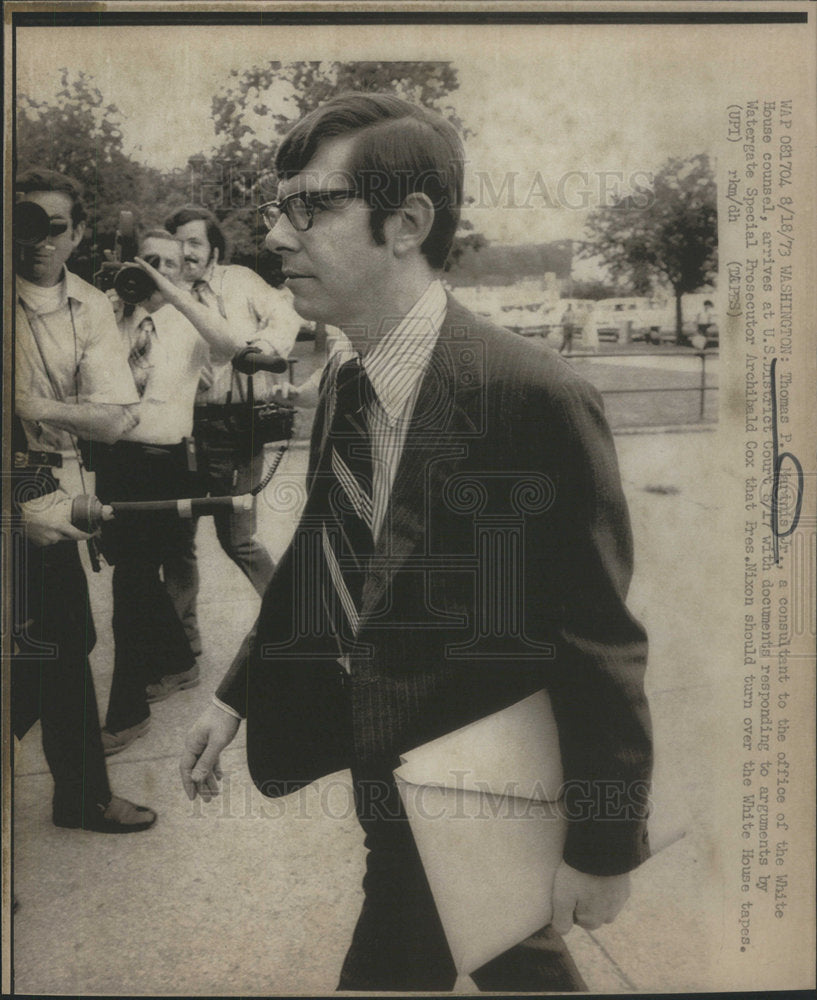 1973 Thomas P. Marinis Jr. Consultant for the White House Counsel-Historic Images