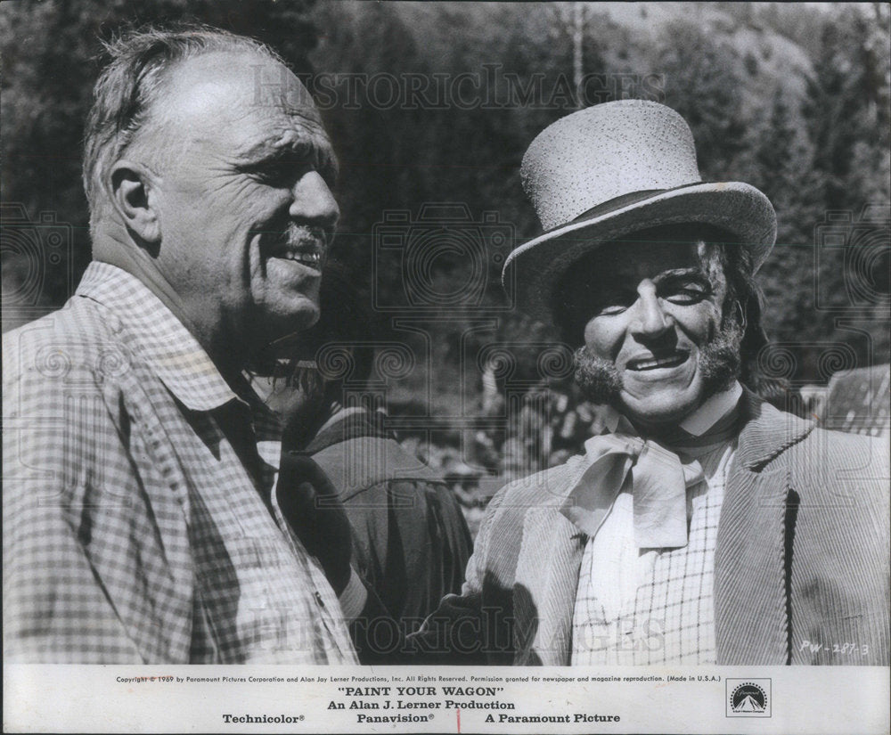 1969 Press Photo Alan Jay Johsua Logan Lee Marvin Clint Eastwood Jean Seberg- Historic Images