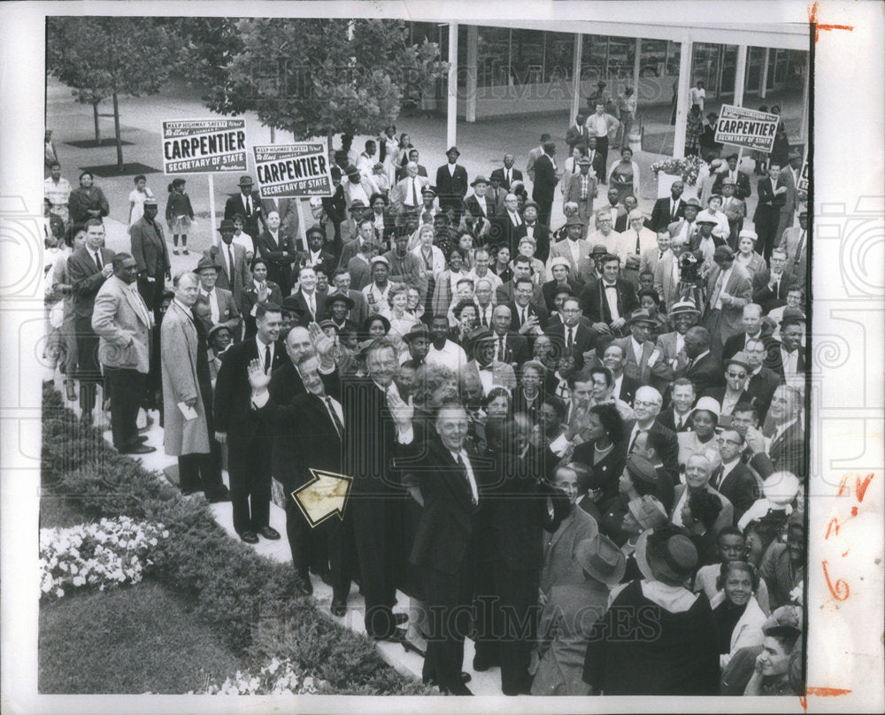 1960 Press Photo Henry Cabot LodgeProminent Illinois Republics Lake Meadows - Historic Images