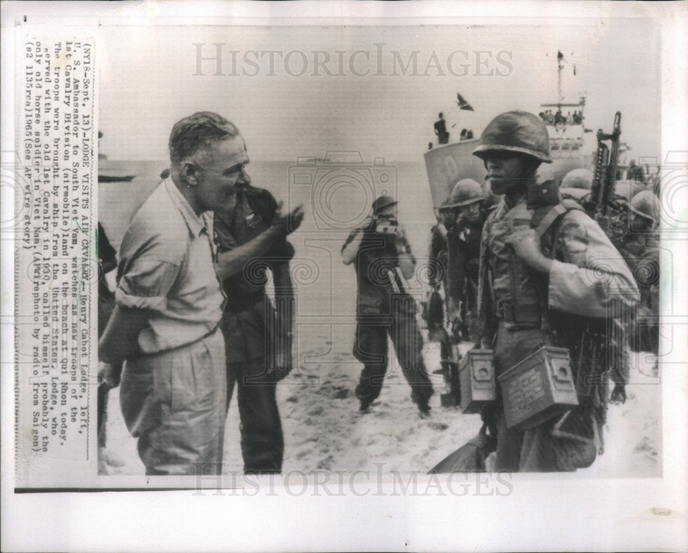 1965 Henry Cost Lodge, left, U.S. Ambassador to South Viet Nam-Historic Images