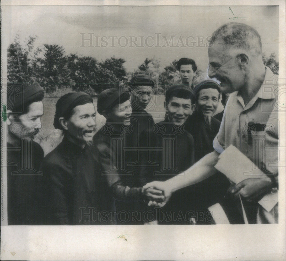 1965 Henry Cabot Lodge US Ambassador to South Viet Nam at Long Kuyen-Historic Images