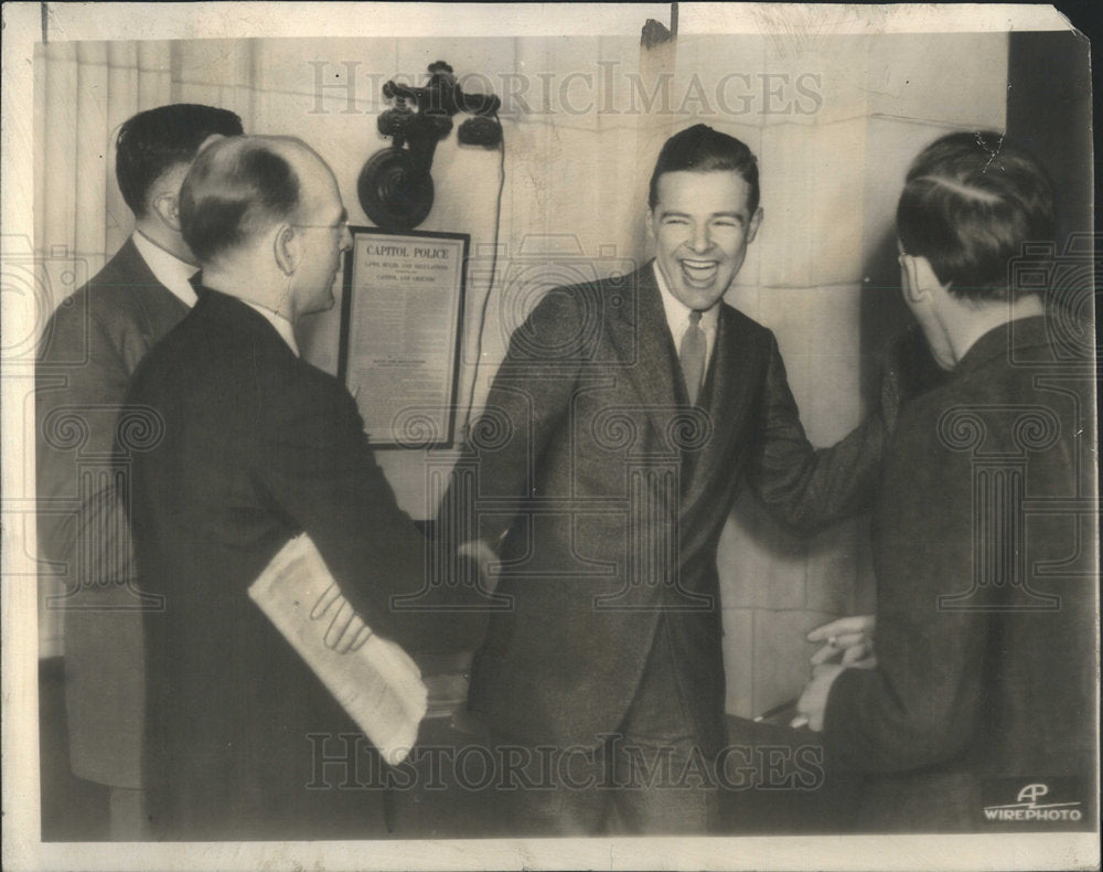 1937 Henry Cabot Lodge @ 1st Press Conference-Historic Images