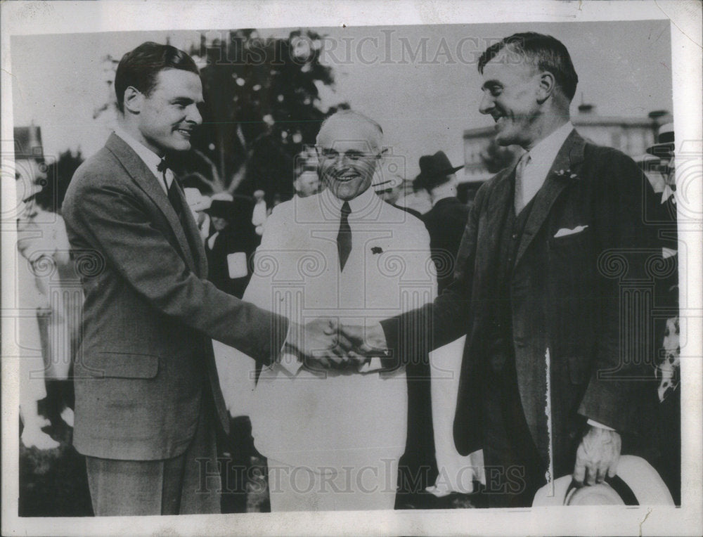 1936 MA GOP; Henry Cabot Lodge, John W. Haigis, Leverett Saltonstall-Historic Images