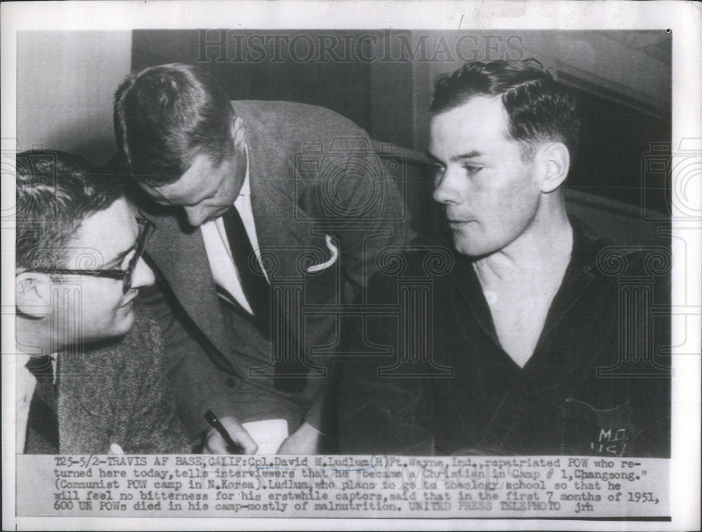 1953 Press Photo Cpl. David W. Ludlum - Historic Images