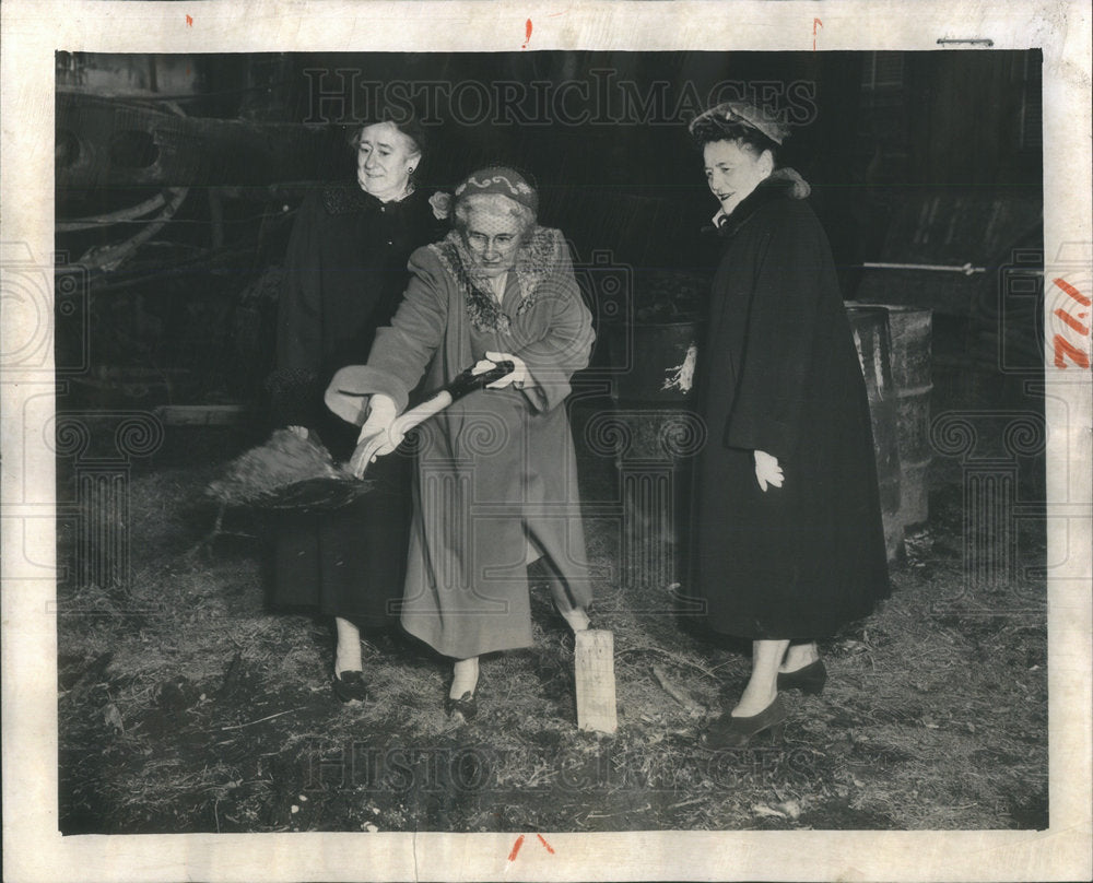 1953 Press Photo National Congress of Parents and Teachers Groundbreaking - Historic Images