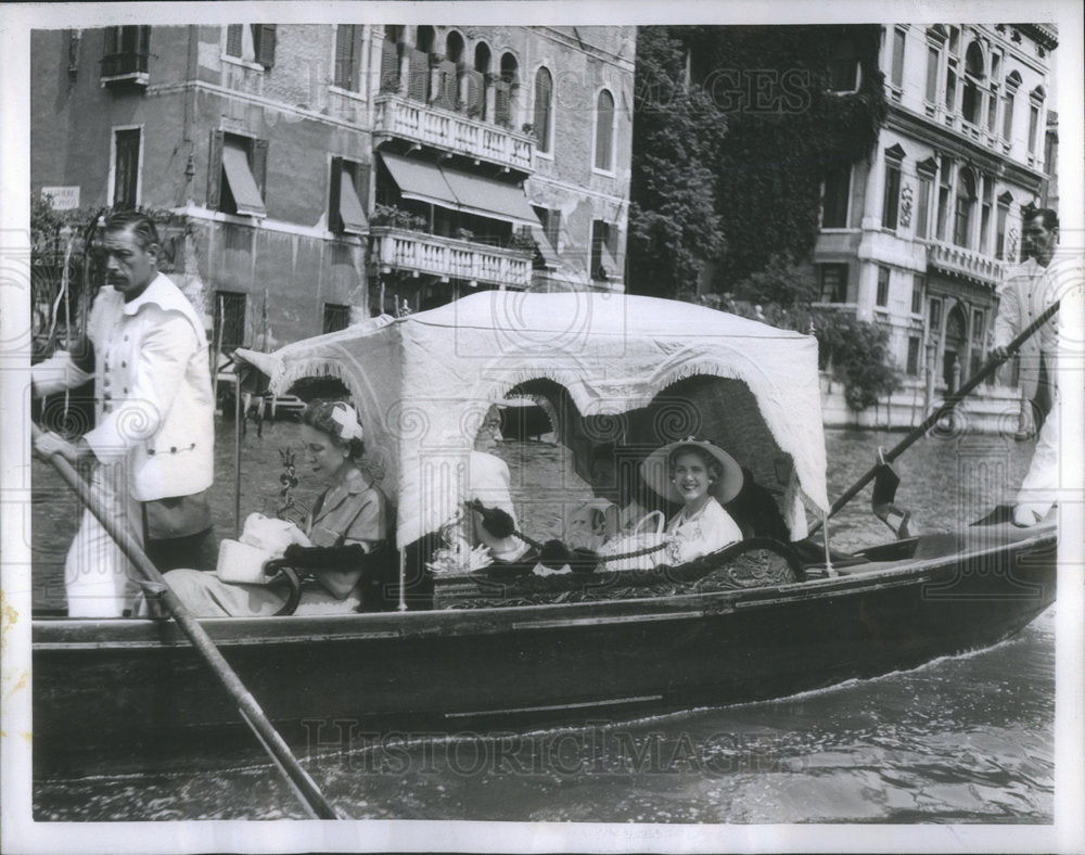 1955 Clare Boothe Luce Venice Gondola-Historic Images