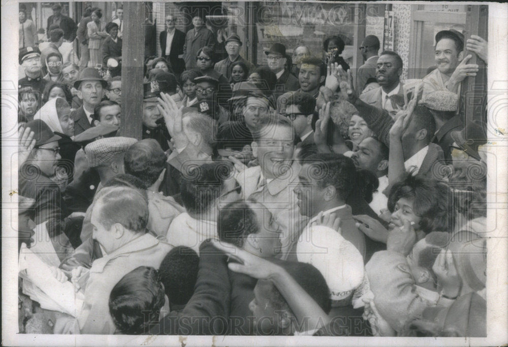 1965 Mayor-elect John Lindsay greeted by mob-Historic Images