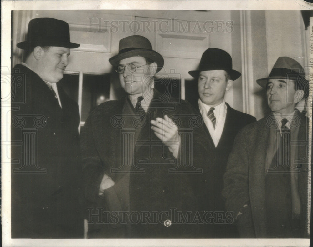 1938 Press Photo United Automobile Workers Union officials Frankensteen Martin - Historic Images