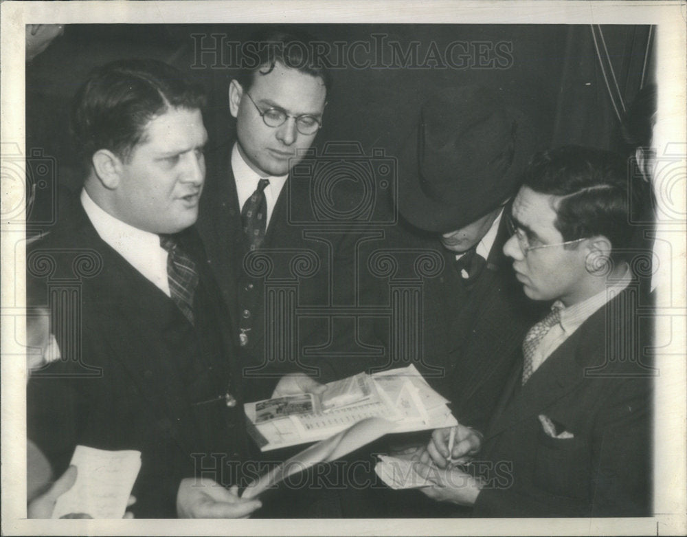 1937 Press Photo Richard T. Frankensteen/United Automobile Workers/Homer Martin - Historic Images