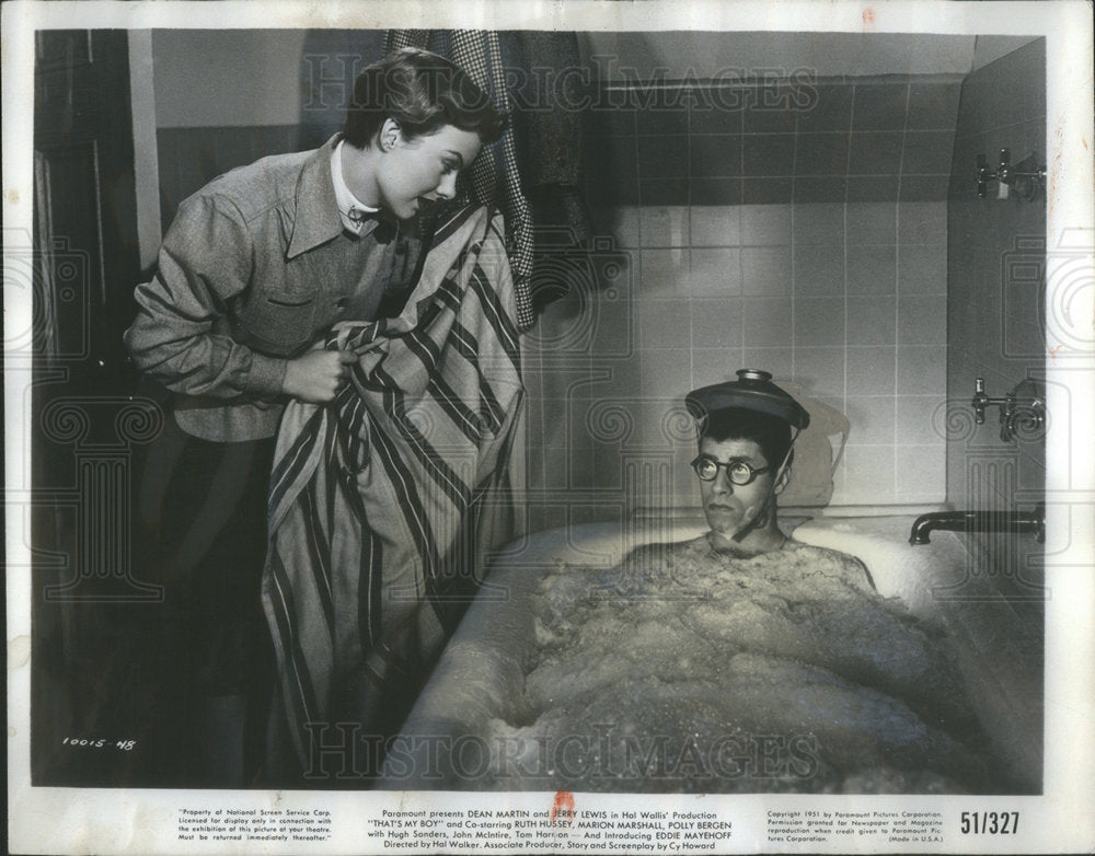 1951 Marion Marshall Foot Ball Star Bubble Ice Pack Ruth Hussey - Historic Images