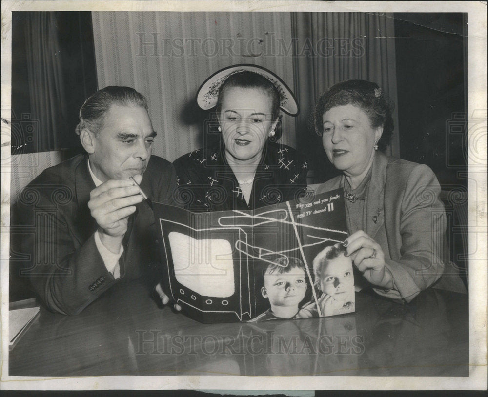 1953 George Jennings Eliz Marshall Werner Radio Television PTA-Historic Images