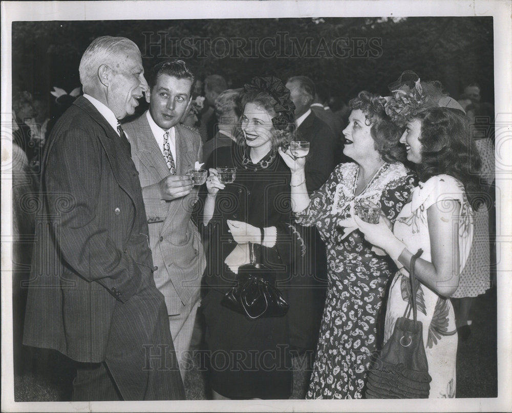 1947 Mr. and Mrs. Paul L'Amoreaux at reception of the Tracy Bukingha-Historic Images