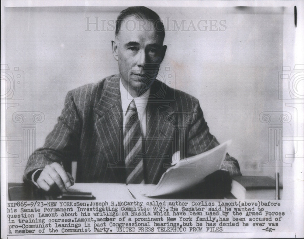1954 Press Photo Sen. Joseph R. McCarthy - Historic Images