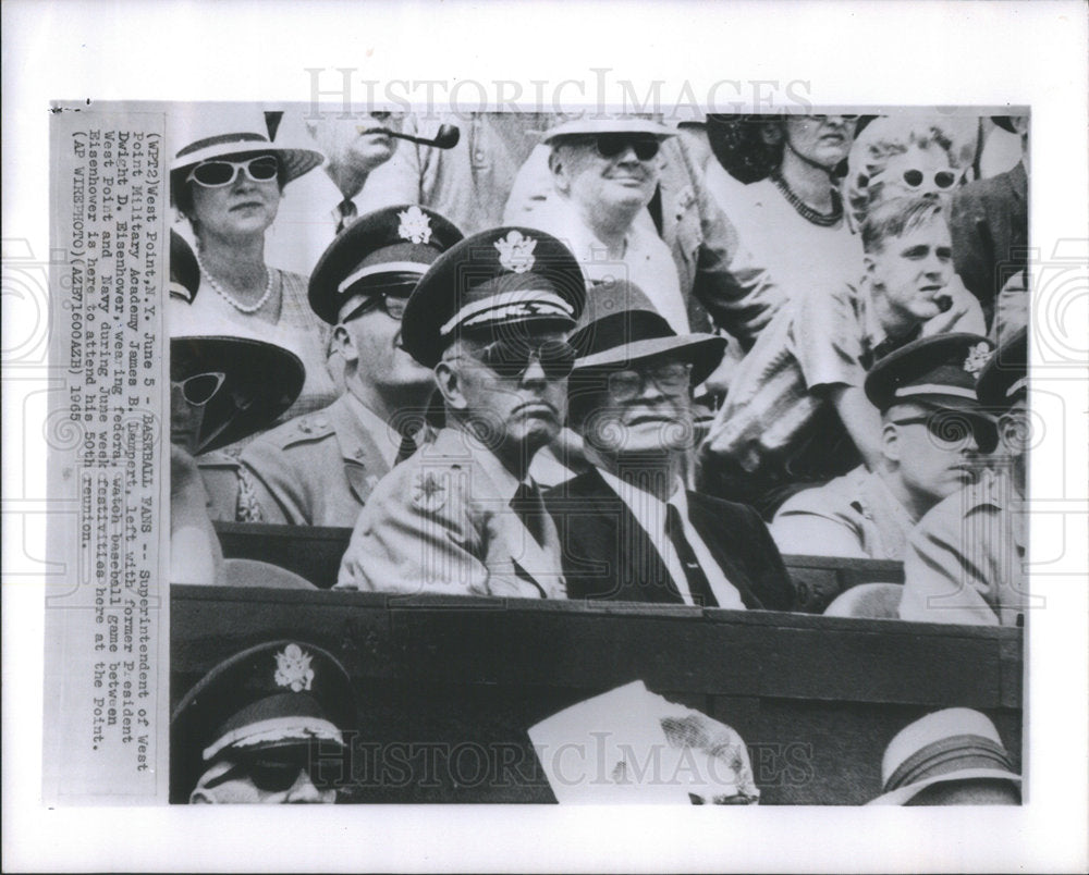 1965 Pres Dwight D. Eisenhower w/ James Lampert, West Point-Historic Images