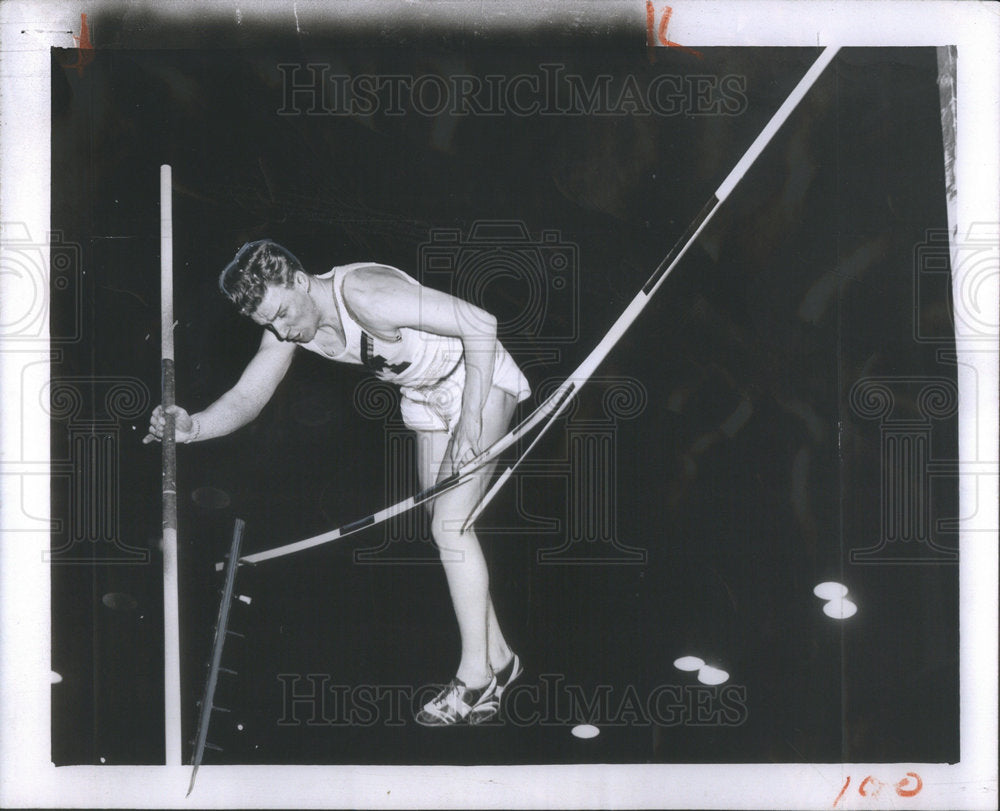 1956 Eeles Landstrom/Pole Vaulting/University Of Michigan-Historic Images