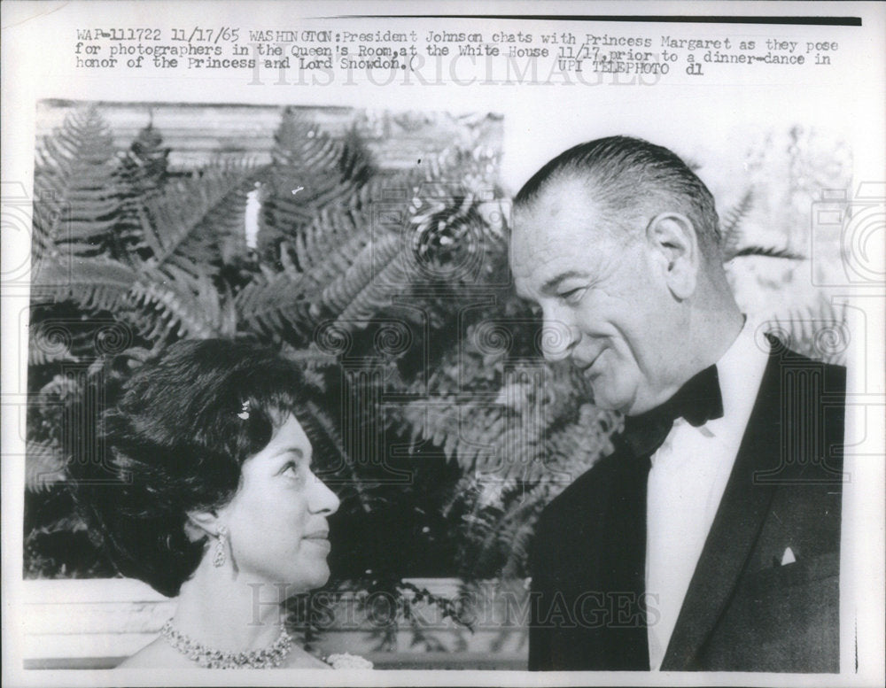 1965 President Johnson Chats with Princess Margaret-Historic Images