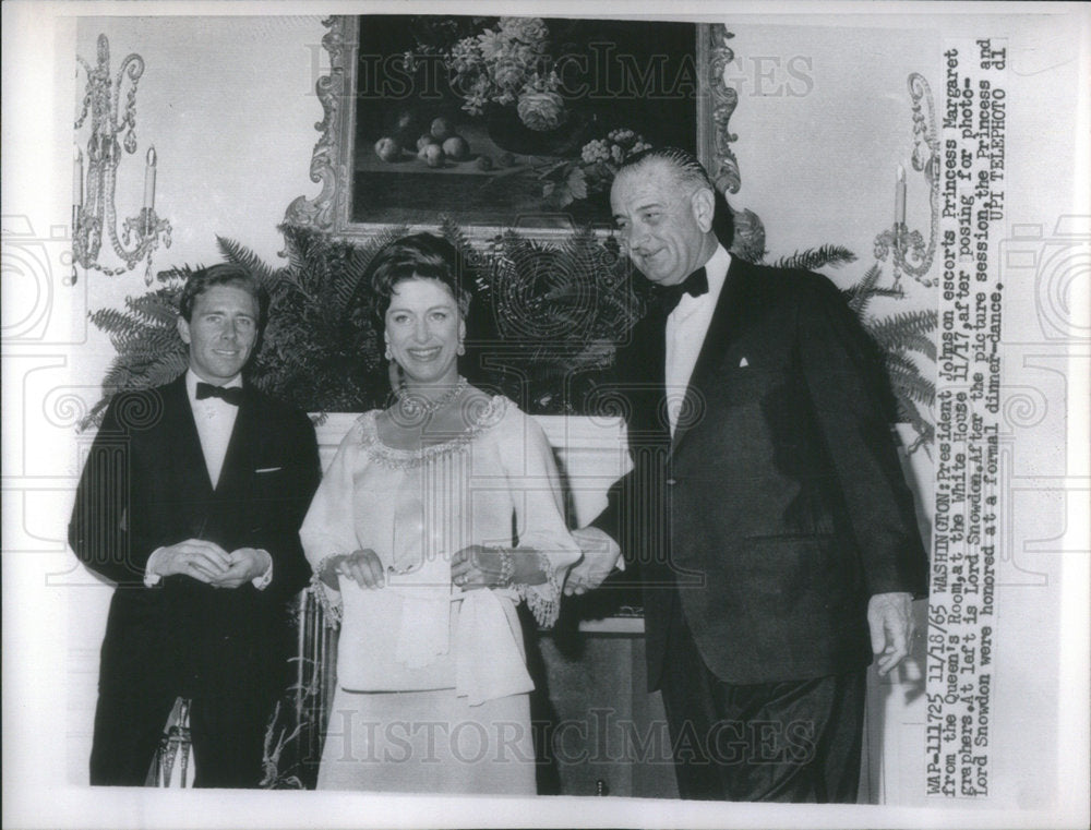 1965 President Johnson with Princess Margaret and Lord Snowden-Historic Images