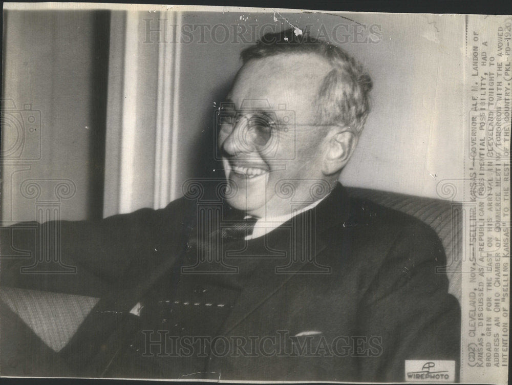 1920 Gov. Alf Landon of Kansas-Historic Images