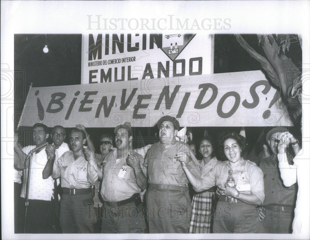 1963 Press Photo Protest To Get Communism Started In Cuba - RSC09415 - Historic Images