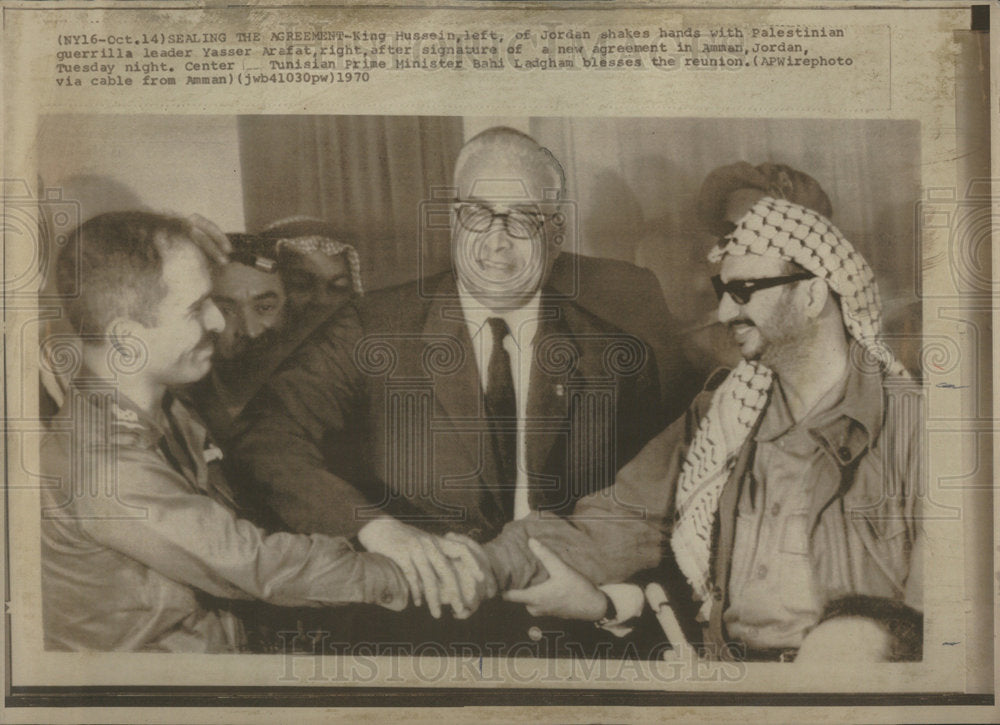 1970 King Hussein of Jordan - Historic Images