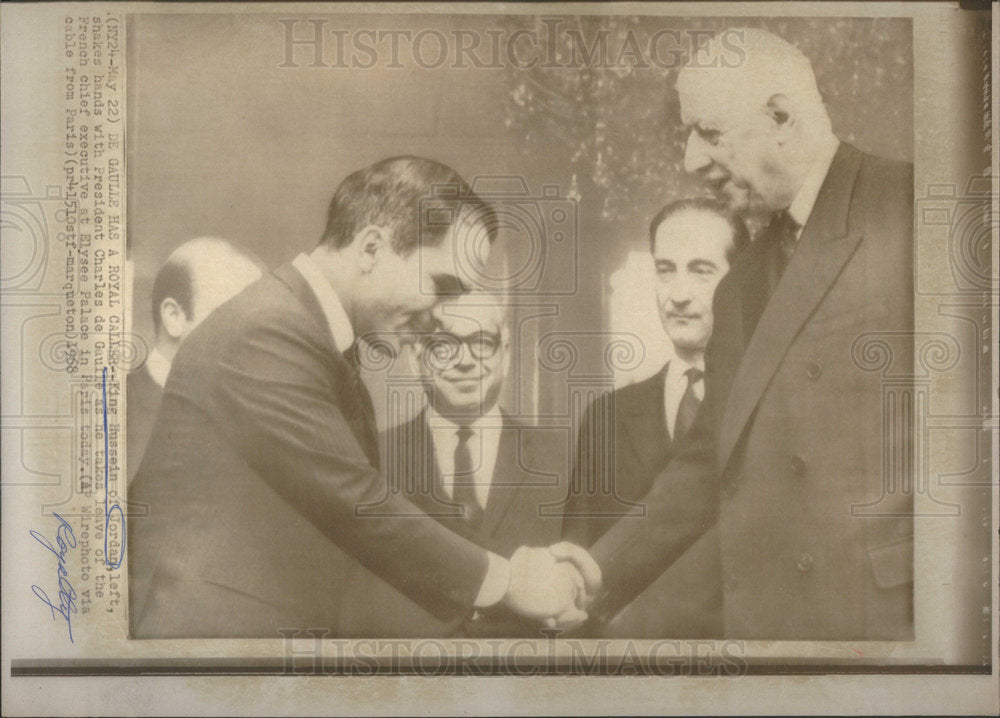 1968 King Hussein of Jordan-Historic Images