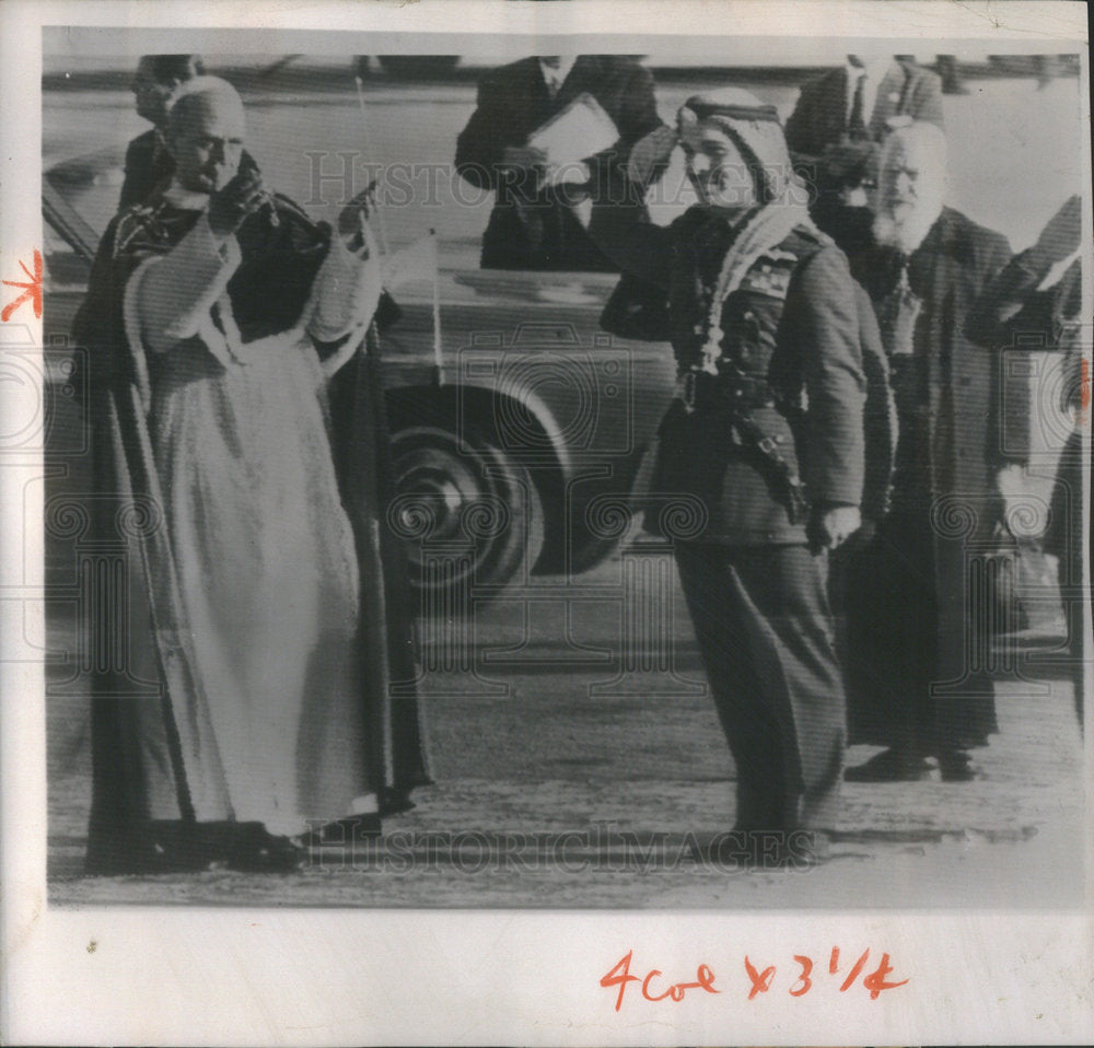 1964 Pope Paul VI And King Hussein Of Jordan-Historic Images