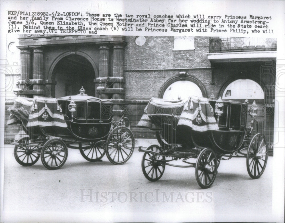 Royal Coaches For Princess Margaret&#39;s Wedding-Historic Images