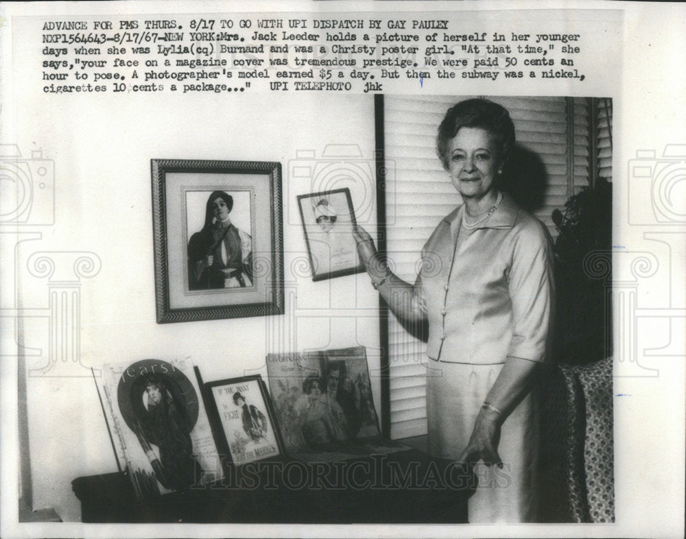 1967 Press Photo Jack Leeder (Model) - RSC09933 - Historic Images