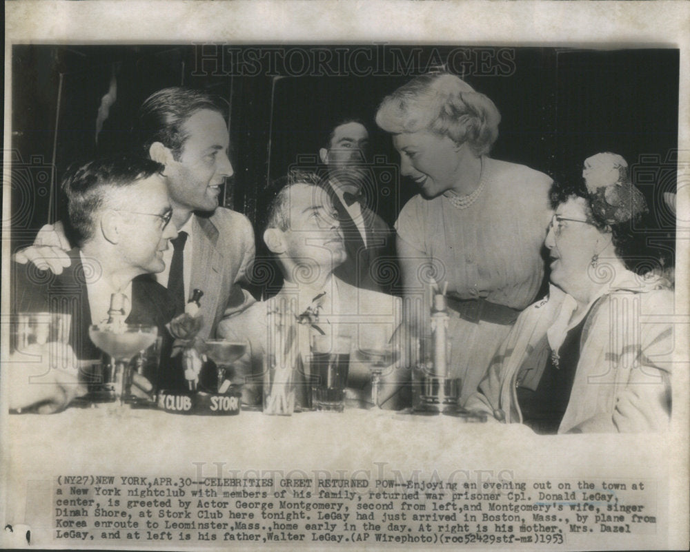 1953 Enjoy Town New York Nightclub Donald LeGay Center Dinah Shore-Historic Images